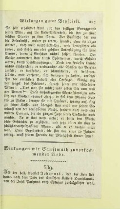 Wirkungen mit Sanftmuth zuvorkommender Liebe
