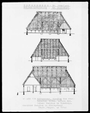 Rothenmeer, Barghus des Pruterschen Hofes (untere Abbildung)