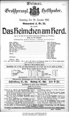 Das Heimchen am Herd