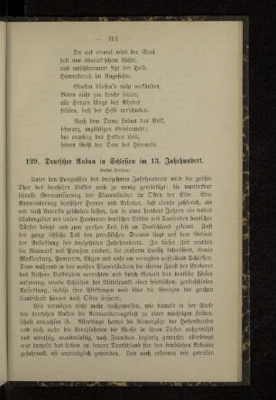129. Deutscher Anbau in Schlesien im 13. Jahrhundert.