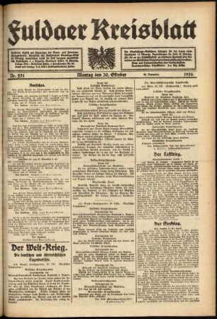 Ausgabe vom Montag, den 30. Oktober 1916.