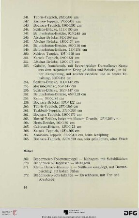 Möbel (Nr. 269-312)