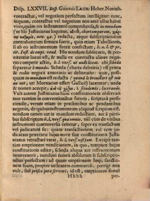 Disputationum iuridicar. 77. et 78. desumptae ex titulis XXI. ... de fide instrumentorum ...