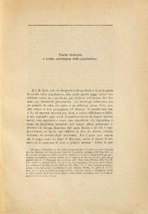 Saggi critici sulla teoria sociologica della popolazione