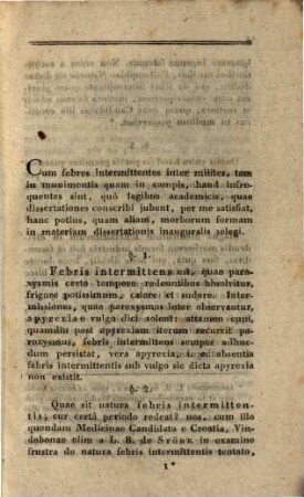 De febri intermittente