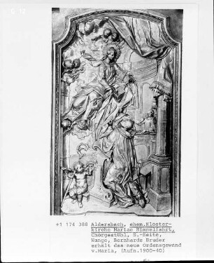 Der heilige Alberich von Citeaux erhält sein Ordensgewand von Maria