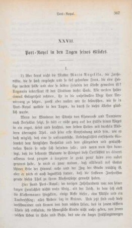 367-387 Port-Royal in den Tagen seines Glückes