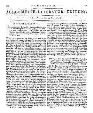 Schulze, J. H. A.: Predigten zur Beförderung christlicher Gesinnungen und Kenntnisse. Leipzig: Crusius 1794