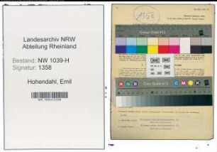 Entnazifizierung Emil Hohendahl , geb. 16.06.1903 (Ingenieur)