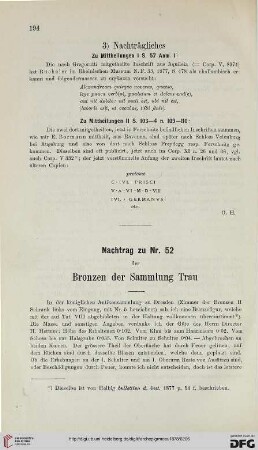 2: [Antike Denkmäler im Wiener Privatbesitze, [4]] : Nachtrag zu Nr. 52 der Bronzen der Sammlung Trau