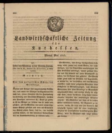 Monat Mai 1828