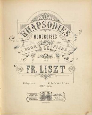 Rhapsodies hongroises : pour le piano, 8. Capriccio