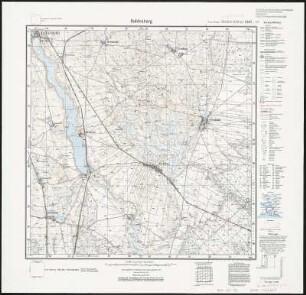 Meßtischblatt 2167 : Baldenburg, 1936 : Baldenburg. - Aufgen. 1929/30, hrsg. 1933, einz. Nachtr. 1935. - 1:25000. - [Berlin]: Reichsamt für Landesaufnahme, 1936. - 1 Kt.