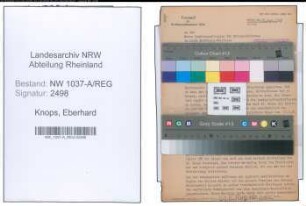 Entnazifizierung Eberhard Knops , geb. 27.09.1908 (Rechtsanwalt)