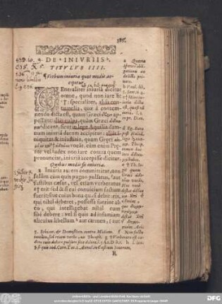 De Iniuriis. Titulus IIII.