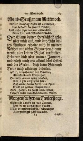 167-175, ... am Donnerstage
