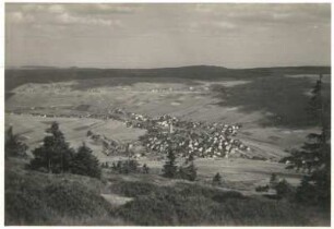 Oberwiesenthal, Blick auf den Ort vom Fichtelberg