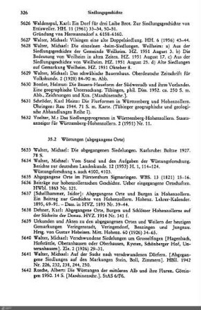 35.2 Wüstungen (abgegangene Orte)