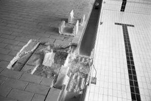 Reparaturarbeiten im Hallenbad Grünwettersbach
