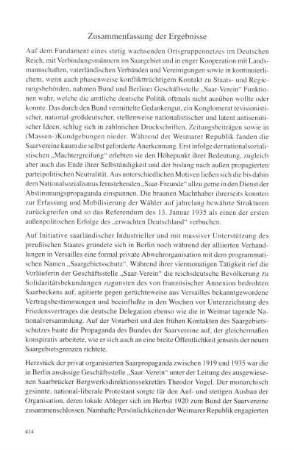 Zusammenfassung der Ergebnisse