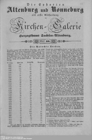 Die Parochie Treben : 66. Lieferung
