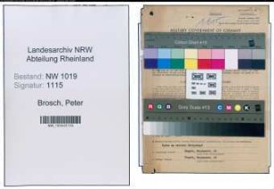Entnazifizierung Peter Brosch , geb. 02.10.1898 (Prokurist)