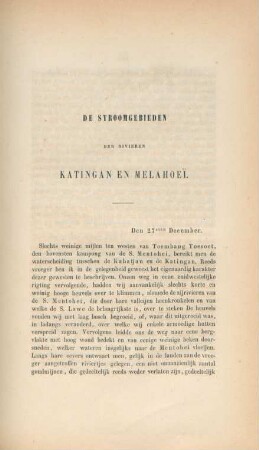 De stroomgebieden der rivieren Katingan en Melahoei