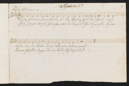 Ruhig schlumm're; F-Dur, Soprano II