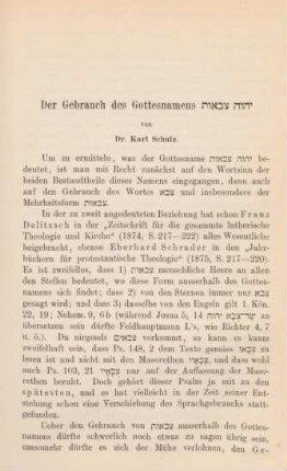 397-422 Der Gebrauch des Gottesnamens Adonai Zebaoth