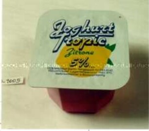 Becher für "Joghurt Tropic Zitrone"