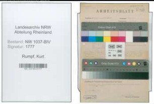 Entnazifizierung Kurt Rumpf , geb. 30.01.1907 (Arbeiter)