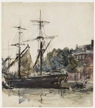 Segelschiff am Kai