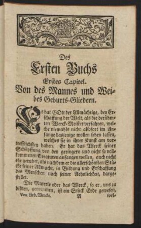 Des Ersten Buchs ...