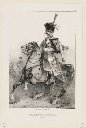 Chasseur a cheval, grande tenue, Blatt 60 der Folge "Kaiser und die kaiserliche Garde"