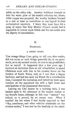 II. Steepside ; A ghost story