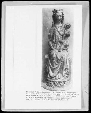 Thronende Muttergottes