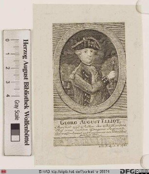 Bildnis George Augustus Eliott (Elliott) (1787 1. Baron Heathfield)