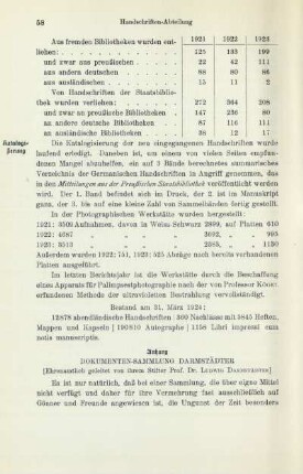 Anhang Dokumenten-Sammlung Darmstädter