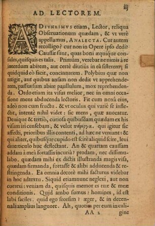 Analecta sive observationes reliquae ad militiam et hosce libros