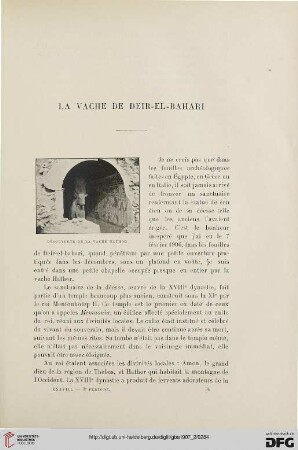3. Pér. 38.1907: La vache de Deir-el-Bahari