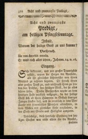 366-372, Inhalt; Vorspruch; Eingang; Einleitung; Erster Theil