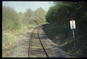 Strecke in km 7+800