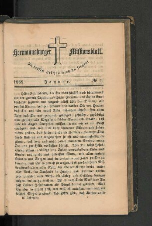 No. 1. Januar. 1868.