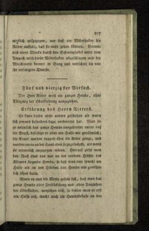 Fünf und vierzigster Versuch.