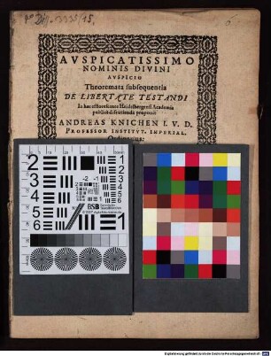 Theoremata de libertate testandi