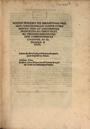 Hymni Heroici tres
