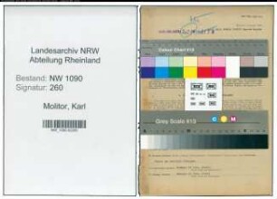 Entnazifizierung Karl Molitor , geb. 10.01.1893 (Polizist)