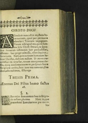 [Thesis Prima. - Thesis Secunda.]