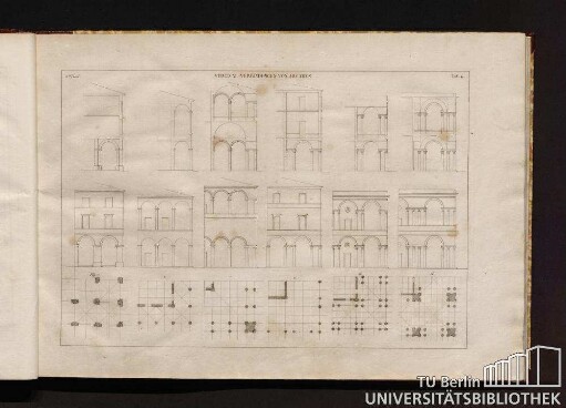 2ter Theil. Taf. 4. Vertical-Verbindungen von Arcaden.