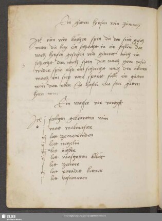 Bl. 172v-138r. Recepte
